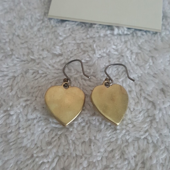 New Lucky Brand Heart Drop Earrings - Picture 4 of 5